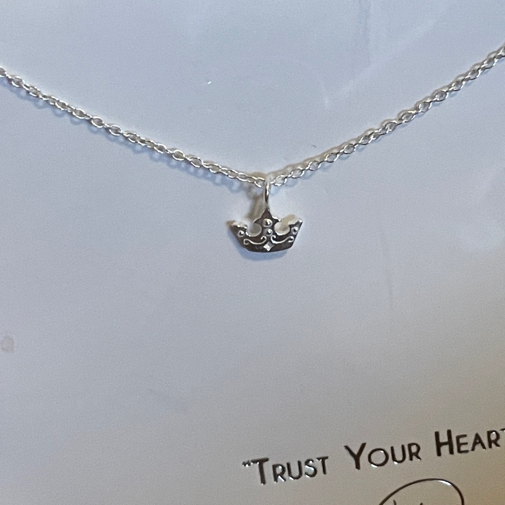 Sterling Silver Dainty Disney Princess Aurora Sleeping Beauty Necklace
